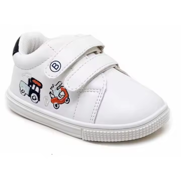 Deportiva velcro Bubble para bebé a3210 color blanco - 1