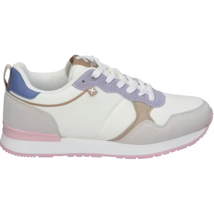 XTI | Zapatillas Bajas XTI para Mujer – Deportiva Casual Multicolor con Detalles – Sneakers con Cordones – Estilo Casual – Cómodas y Combinables – Versátiles – Modelo 142247 - 1