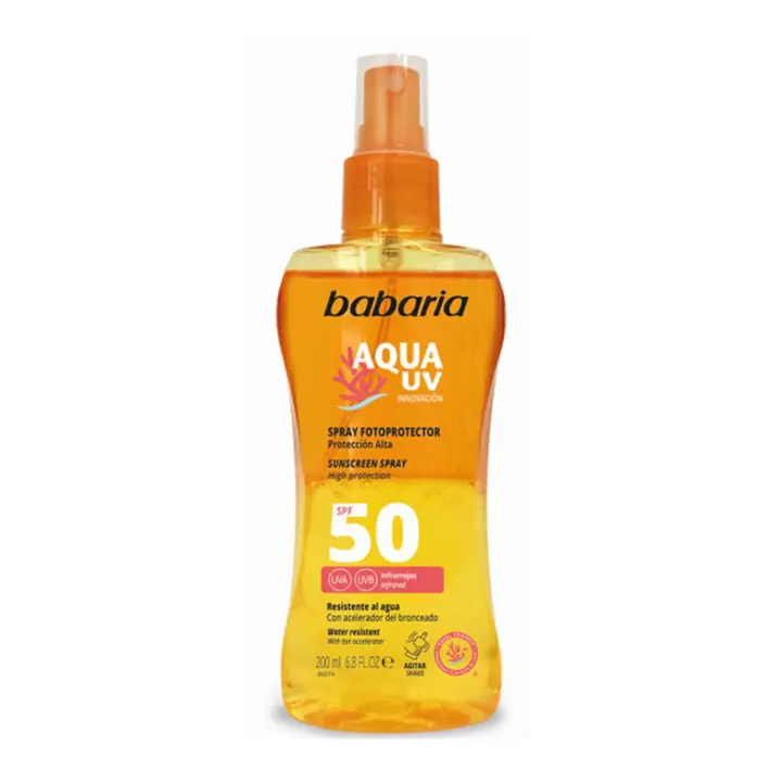 BABARIA AQUA UV BI-FASICA SPRAY SPF50 WATERPROOF 200ML - 1
