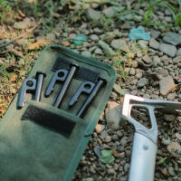 4Pcs Palos De Tenda Para Camping Al Aire Libre Herramienta De Acero Fuerte De 30cm Accesorios De Tenda Negro Para Canopy Y Awaníng - details 9