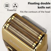 Cabeza De Cuchilla Para Afeitadora Eléctrica Kemei Original KM-2028 Pelaje Dorado Y Cuchillo Neto Compatible Con KM-2028 Repuesto Flotante De Cuchilla - details 2