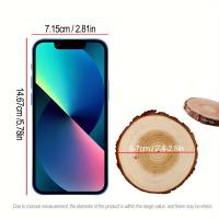 12pcs Cortes De Madera De Pino Grueso Redondos De Madera Para Decoración De Fiesta De Cumpleaños Boda Aniversario Regalo Perfecto Para Madre's Day - details 1