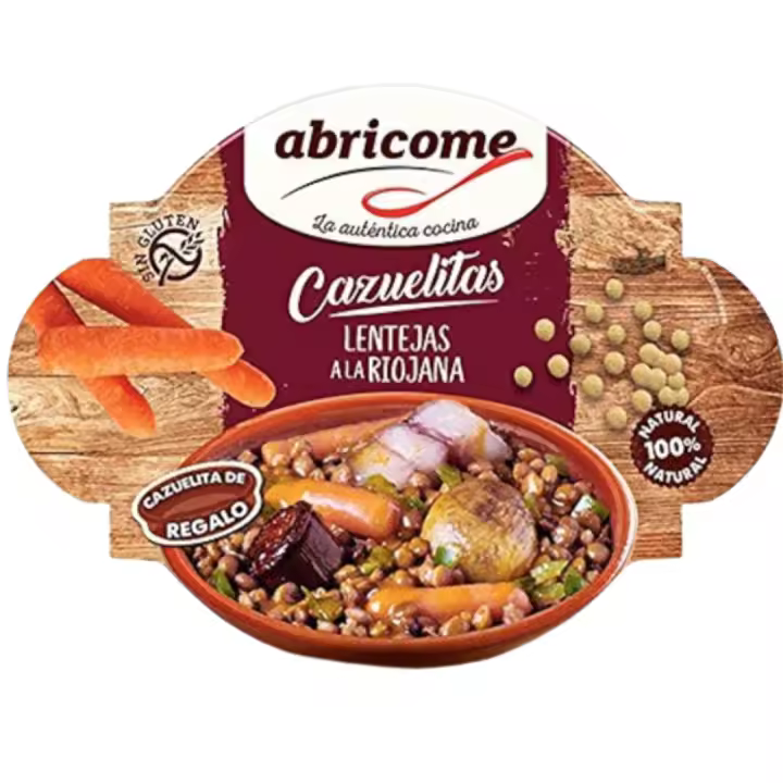 Cazuelita de Lentejas a la Riojana 415g - Preparado en Conserva - Listo para Comer - Marca Abricome - 1