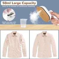 Mini Plancha Portátil, Planjar De Vapor De Mano Rotatoria 180 °, Calentamiento RáPido, With Cable, Legable, Planjar De Vapor, Soporte Para Planjar En Seco y HúMedo Para Ropa de viaje - details 0