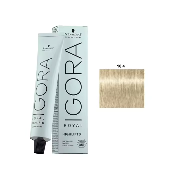 Tinte Igora Royal / Schwarzkopf - 10.4 Rubio Platino Beige - 1