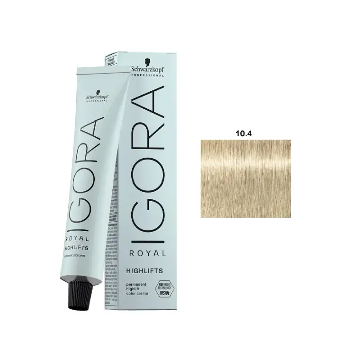 Tinte Igora Royal / Schwarzkopf - 10.4 Rubio Platino Beige - 1