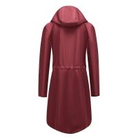 Abrigo De Trench Para Mujer Con Capucha Y Mangas Largas De Color Sólido Estilo Británico Elegante Con Rayas Y Chaqueta Recta Impermeable Para Todas Las Estaciones - details 21