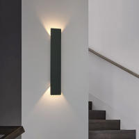 Lámpara De Pared LED 18W Impermeable En Negro O Blanco Para Jardín Patio Aisle Interior Habitación Dormitorio Moderna - details 13