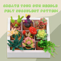 LMDZ Paquete De Tejido De Lana Para Plantas Succulentas Kit De Inicio Para Tejido Con Agujas De Lana DIY Artesanías Y Manualidades No Terminadas - details 9