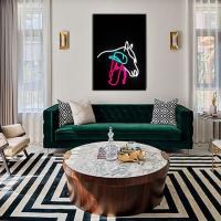 Cartel De LED En Forma De Cabeza De Caballo Para Cowgirl Decoración De Pared Artística Para Campo Equestre Granjas Juegos Habitaciones De Barra - details 1