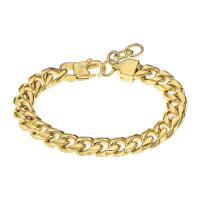 Pulsera Hombre Eslabones Grandes Dorados de Acero Lotus Style - details 2