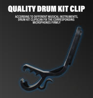Micrófono Dinámico Cardioid Para Batería De Tambor Con Clip Y Soporte De Montaje En Metal Resistente Para Estudio Profesional - details 4