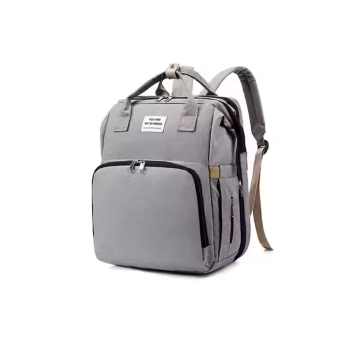 Cuna multimoción, Gran Capacidad, Lona Impermeable Oxford, 360 ° Mochipa plegable para CUNA Gris-Mochipa - 1