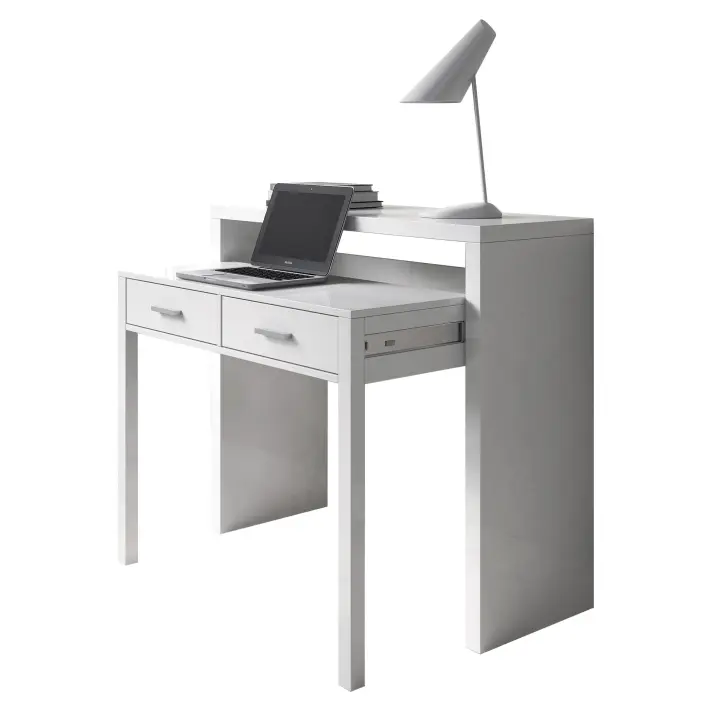 Mesa consola de escritorio Tyrion - Blanco Artic Fabricado en España - Materiales alta calidad - Somnia Descanso - 1