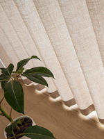 Cortinas De Algodón Y Lino Grueso Estilo Coreano Para Dormitorios Y Salones Translúcidas Con Cobertura Semi-oculta Material 100% Poliéster - details 6