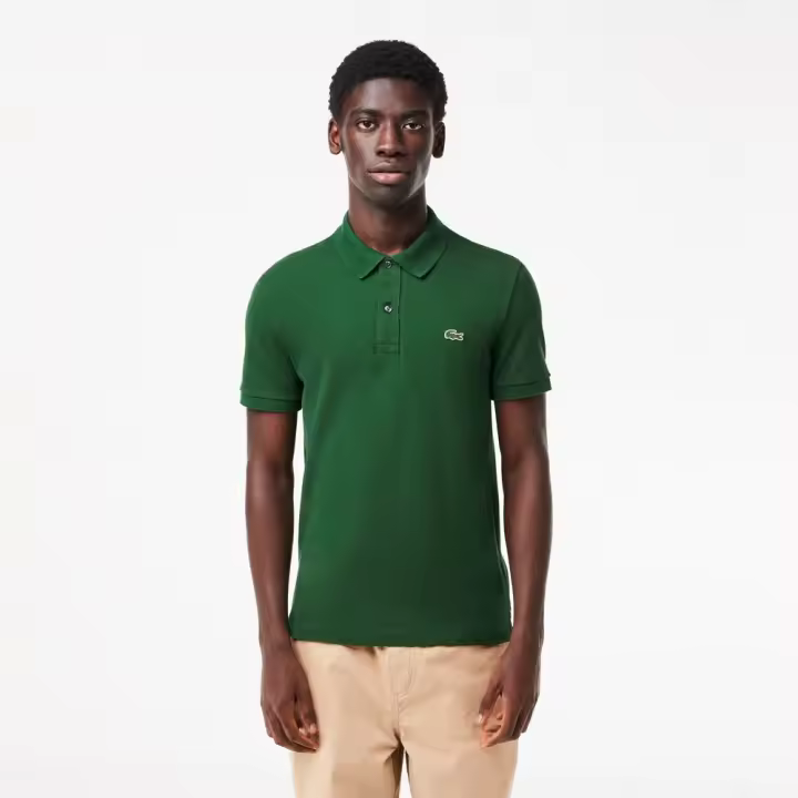 Polo Verde Lacoste L.12.12 Slim Fit en Petit Piqué - 1