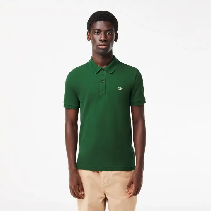 Polo Verde Lacoste L.12.12 Slim Fit en Petit Piqué - 1