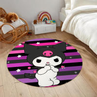 Alfombra Redonda MINISO Sanrio Kuromi Antideslizante Lavable Máquina Para Alfombra De Baño Dormitorio Sala De Estar - details 3