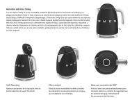 SMEG calentador de Agua electrico, hervidor, 2400 W, 1.7 litros, Cromo, Acero Inoxidable - Disponible en diferentes colores - details 1