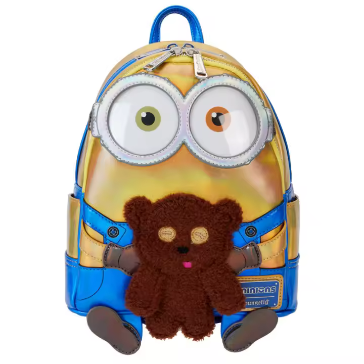 Mochila Bob Minions Gru Mi Villano Favorito Loungefly 26cm. Mochila ergonómica con amplio espacio. Diseño resistente y versátil para llevar tus pertenencias con estilo. - 1
