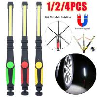 Lámpara De Trabajo LED COB Recargable Con Luz 360° Rotativa Y Plegable Super Brillante Para Reparación De Coches Luz Portátil Con Batería Incluida - details 0