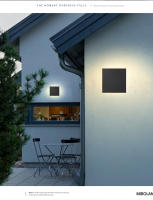 Lámpara De Pared LED Moderna IP65 Impermeable Para Exterior Aluminio Redondo Y Cuadrado Luz Para Jardín Porche 96V 220V Sconce Luminaire - details 2