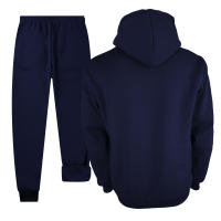 Conjunto Deportivo De 2 Piezas Para Hombre Con Capucha Estilo Casual Traje De Correr Con Bolsillos Cremallera Material De Poliéster Grueso - details 6