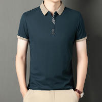 Camisa Polo Casual Para Hombres De Color Sólido Manga Corta Cómoda Para Verano Antideslizante Transpirable De Algodón Blends - details 10