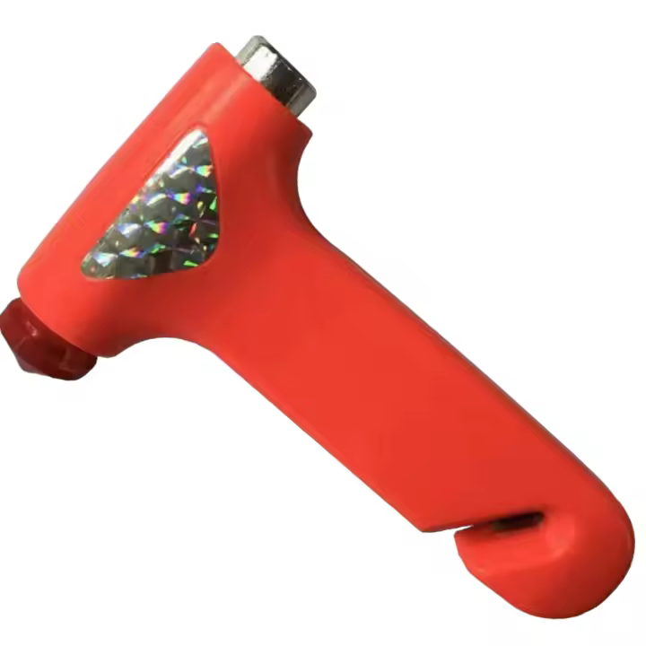 Martillo de Emergencia para Coche - Rompe Cristales y Corta Cinturones de Seguridad - 1