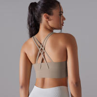Sujetador Deportivo Para Mujer Alta Soporte Impacto Yoga Running Quick Dry Top Deporte Gimnasio Padded Bralette Sexy - details 35