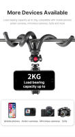 Trípode Flexible Ulanzi FT-01 Para Teléfono SLR DSLR Con Cabeza De Silla Fría Y Clip Para Smartphone Bastón Selfie - details 8