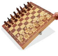 Ajedrez Magnético Clásico Con Tablero Plegable Para Niños Y Adultos Madera Juego De Tablero Regalo Para Navidad Cumpleaños Año Nuevo - details 4