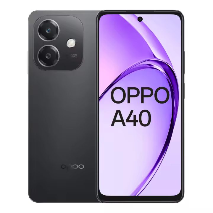 OPPO Smartphone A40 4G Sparke Black Snapdragon 6s Gen1 4GB/128GB|Pantalla 6.67" HD+ 90Hz | Cámara 50MP| Batería 5100mAh SUPERVOOC 45W - 1