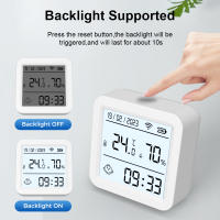 Sensor De Temperatura Y Humedad Inteligente WIFI Tuya Con Luz Trasera Soporte Alexa Google Assistant Para Vida Smart Life - details 6
