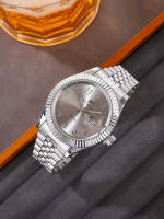 Reloj De Pulsera De Lujo Para Hombre Reloj De Fecha Casual De Acero Inoxidable Reloj De Negocios Deportivo De Lujo Relajado - details 0