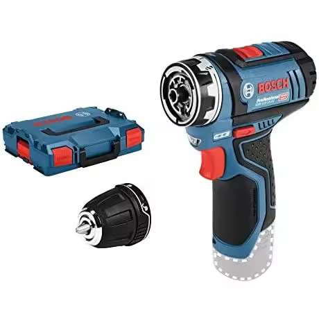 Bosch Professional 12V System GSR 12V-15 FC - Atornillador a batería (30 Nm, 1 cabezal FlexiClick, sin batería, en L-BOXX) - 1