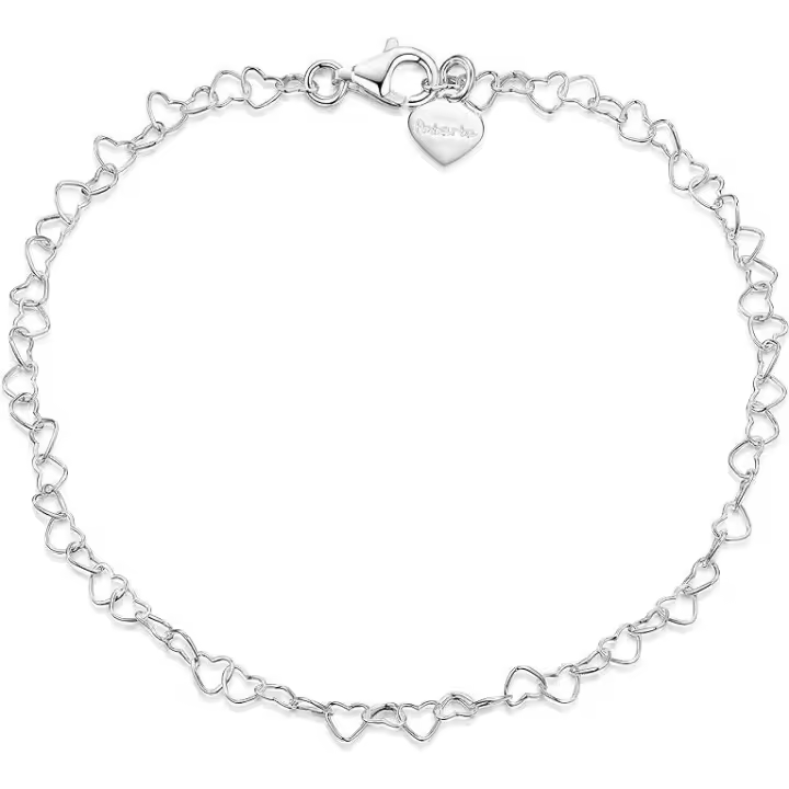 Pulsera de mujer con forma de corazón fabricada en Plata de Ley 925. - 1