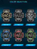 Reloj Deportivo De Lujo SANDA G-Style Militar LED Digital Para Hombre Resistente Al Agua Cuarzo Reloj De Pulsera Con Pantalla Analógica Y Digital - details 6