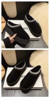 Zapatos De Plataforma Para Mujer Calzado Casual Con Punta Redonda Y Peluche Zapatos Slip-on De Bajo Boca Botas De Invierno Con Suela De Goma Para Vestir Y Uso Diario - details 9