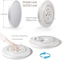 Lámpara De Techo LED 24W RGBW Para Sala De Estar Control Remoto Inteligente Dimmer Sin Pasos 3000-6500k Panel Retroiluminado Luz Interior Moderna - details 9