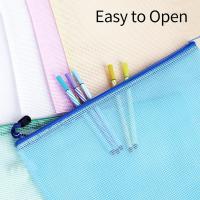 Carpeta de plástico con Cremallera A4, 15 unidades, Bolsa de Malla with Cremallera, Carpetas de Archivos A4 with Cremallera, Bolsas con Cierres - details 4