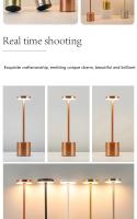 Lámpara De Noche LED Recargable Con Toque Luz Ambiental Creativa Para Mesa Iluminación Exterior Decorativa Moderna USB - details 4