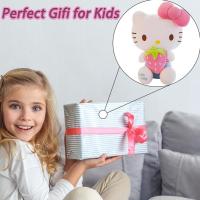 Peluche de Hellokiitty, muñeco de peluche de gato KT en 3D, almohada suave y tierno para niños (35 cm) - details 2