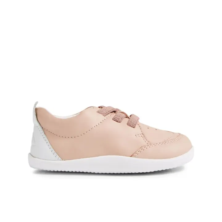 Bobux Xplorer Sport Cameo Rose + White - Zapatos infantiles de piel con abertura elástica - 1