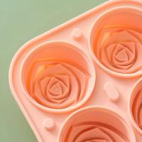 2PCS Molde De Hielo En Forma De Flor 2.5 Pulgadas Silicona Ecológica Para Cocteles Y Jugos Herramientas De Cocina Prácticas - details 6