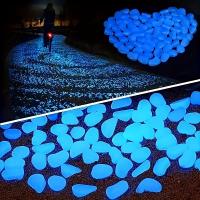 100pcs Piedras Luminosas Para Jardín Decorativas Brilla En La Oscuridad Accesorios Para Acuario Piedras De Decoración Para Piscinas Y Jardines - details 2