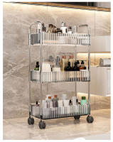 Carrito De Ruedas Multicapa Organizador De Alimentos Y Cosméticos Ecológico Para El Hogar Con 2/3/4 Niveles De Almacenamiento - details 4