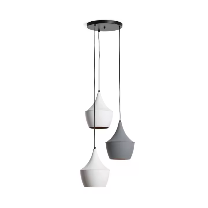 Ledkia Lámpara Colgante Metal Tri Mercury Blanco / Gris - 1