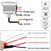 Faros LED COB Automáticos 12V Luz Diurna DRL Impermeables Con Señal De Faros Antiniebla Luz Angel Eyes Para Coche - details 3