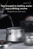 Tiartisan Hervidor De Agua De Titán 180ml Doble Capa Para Camping Al Aire Libre Portátil Ultraligero Duradero Sin Desgaste - details 4